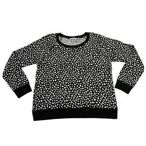 Victoria's Secret Crewneck Polka Dot Pullover Sweatshirt Size L Casual Lounge